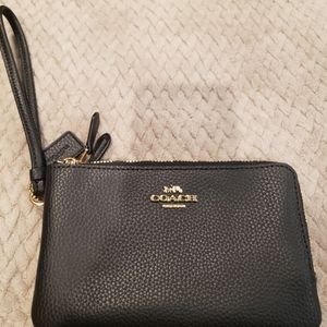Coach Black Wristlet Wallet